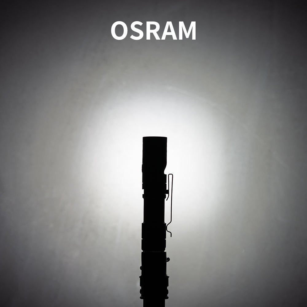 L1 2000 Lumens Flashlight - Dual Light Sources Flashlight with 180° Rotating Head